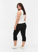 Naadloze 3/4 legging, Zwart, Model image number 2