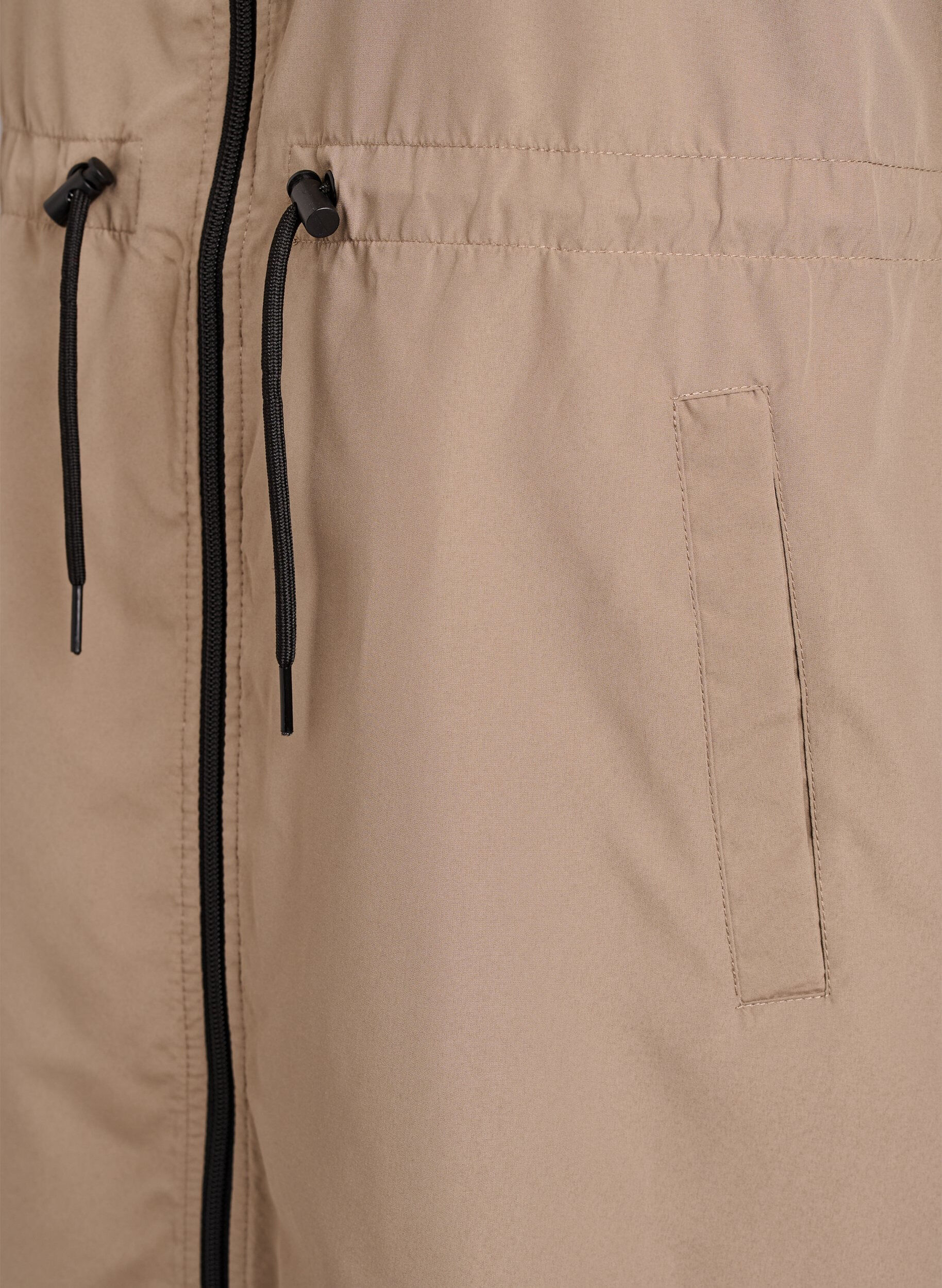 ZizziFLASH - Lichtgewicht parka met een capuchon, Bruin, Packshot image number 3