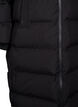 Lange puffer winterjas met capuchon, Zwart, Packshot image number 3