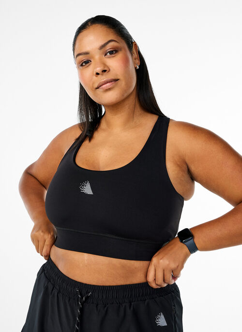 Sportbeha met racerback, Black, Model