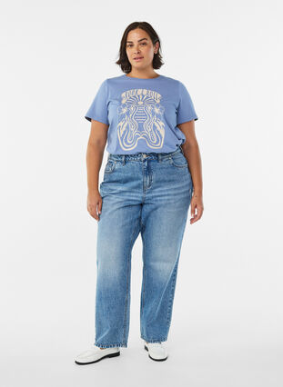 ZizziT-shirt met retroprint, Infinity w. Rock, Model image number 2