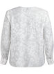 Shirt met ton sur ton patroon, Vanille, Packshot image number 1