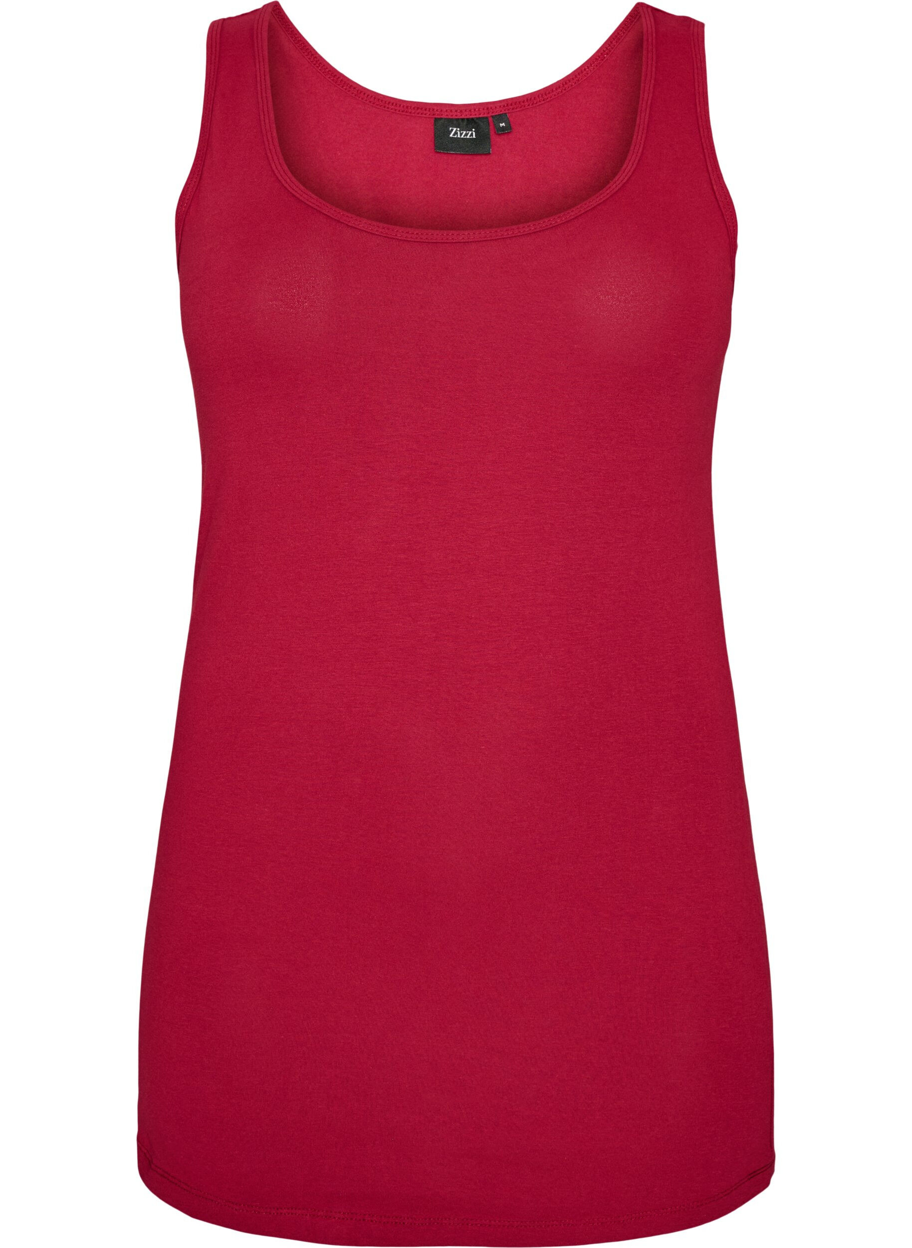 Effen basic top in katoen