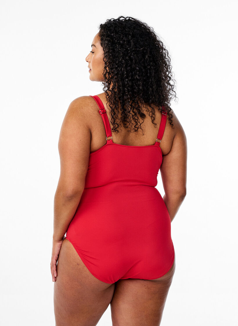 Badpak met strikken, True Red , Model