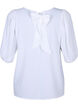 Blouse met korte mouwen en een strik op de rug, Bright White, Packshot image number 1