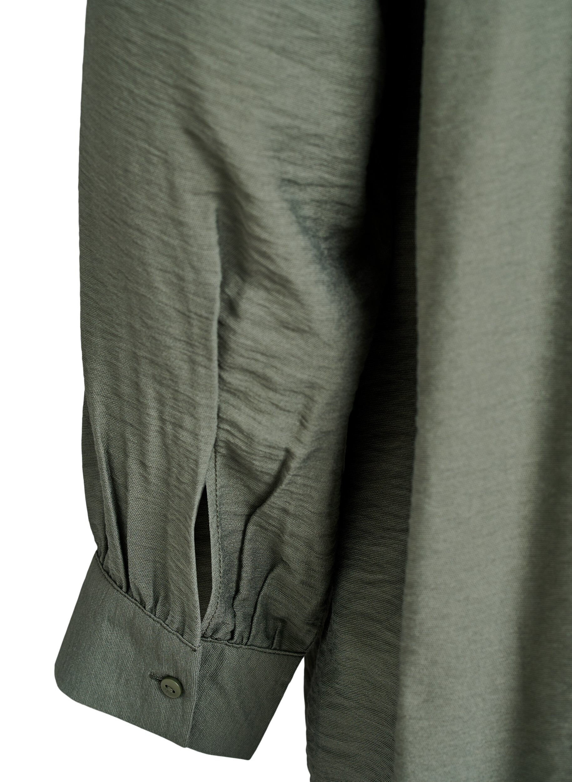 ZizziViscose shirt met A-lijn vorm, Groen, Packshot image number 3