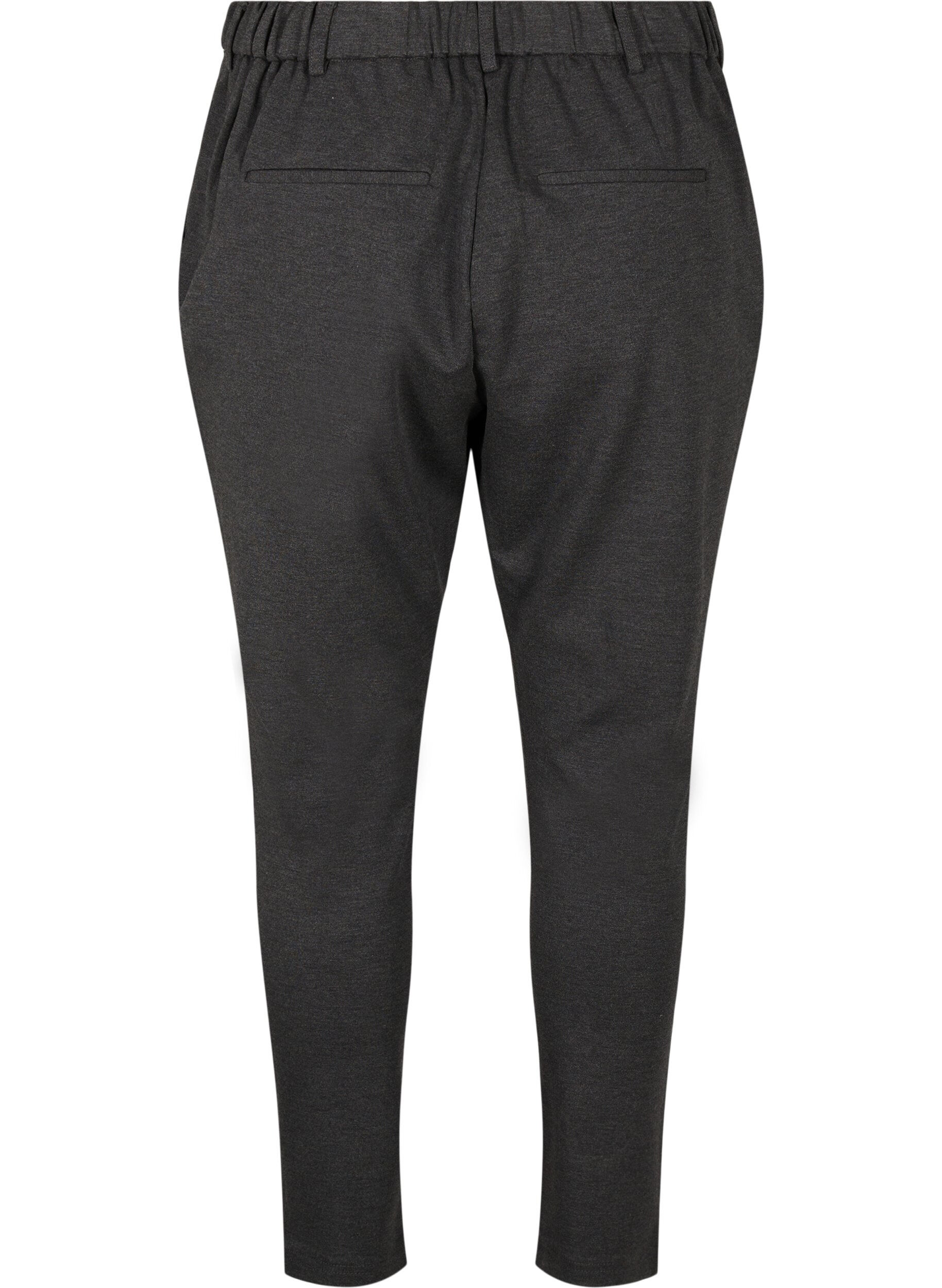 ZizziCropped Maddison broek, Grijs, Packshot image number 1