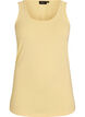 Effen basic top in katoen, Geel, Packshot image number 0