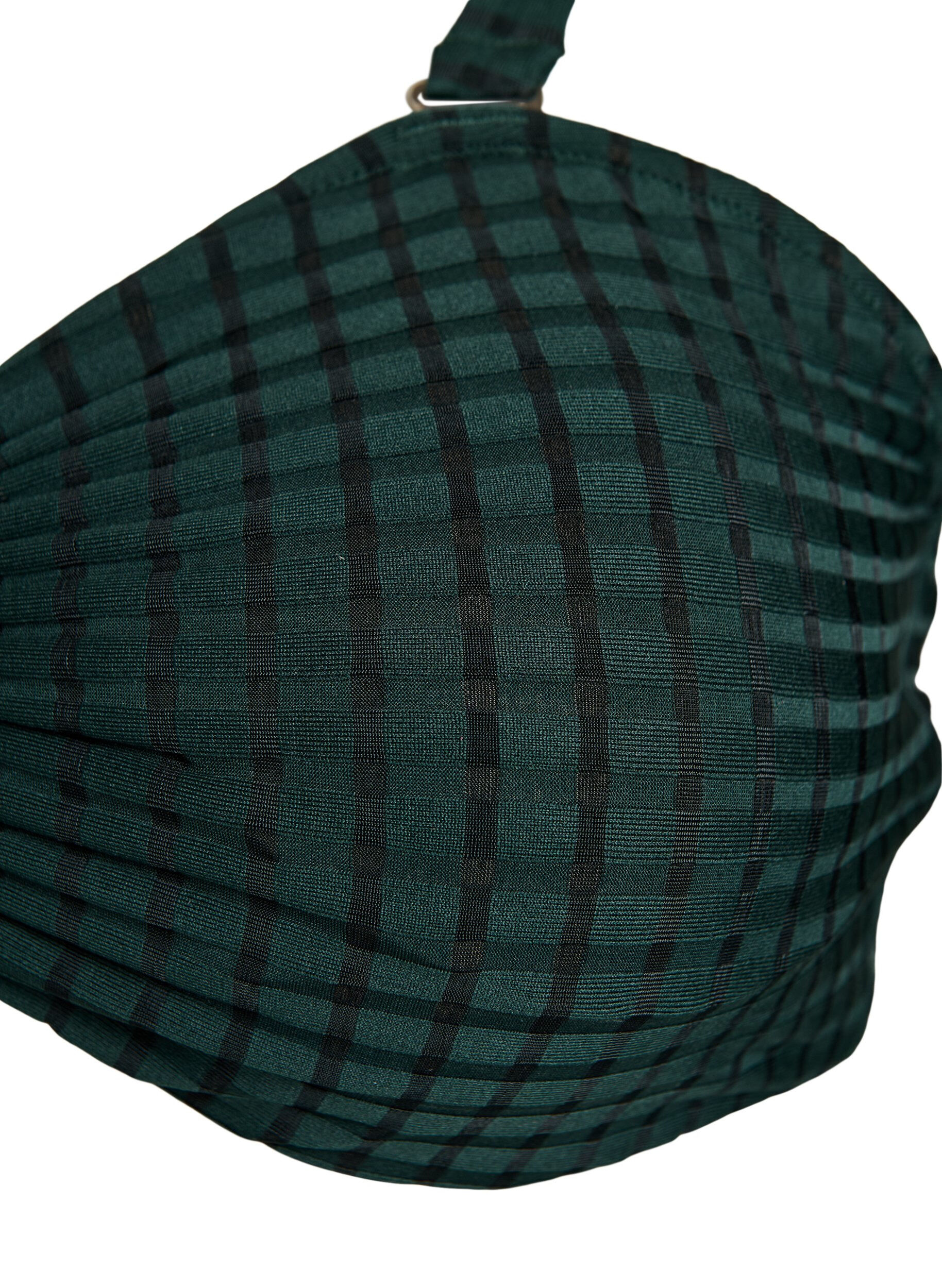 ZizziGeruite bikinibovenstuk met afneembare bandjes, Groen, Packshot image number 2