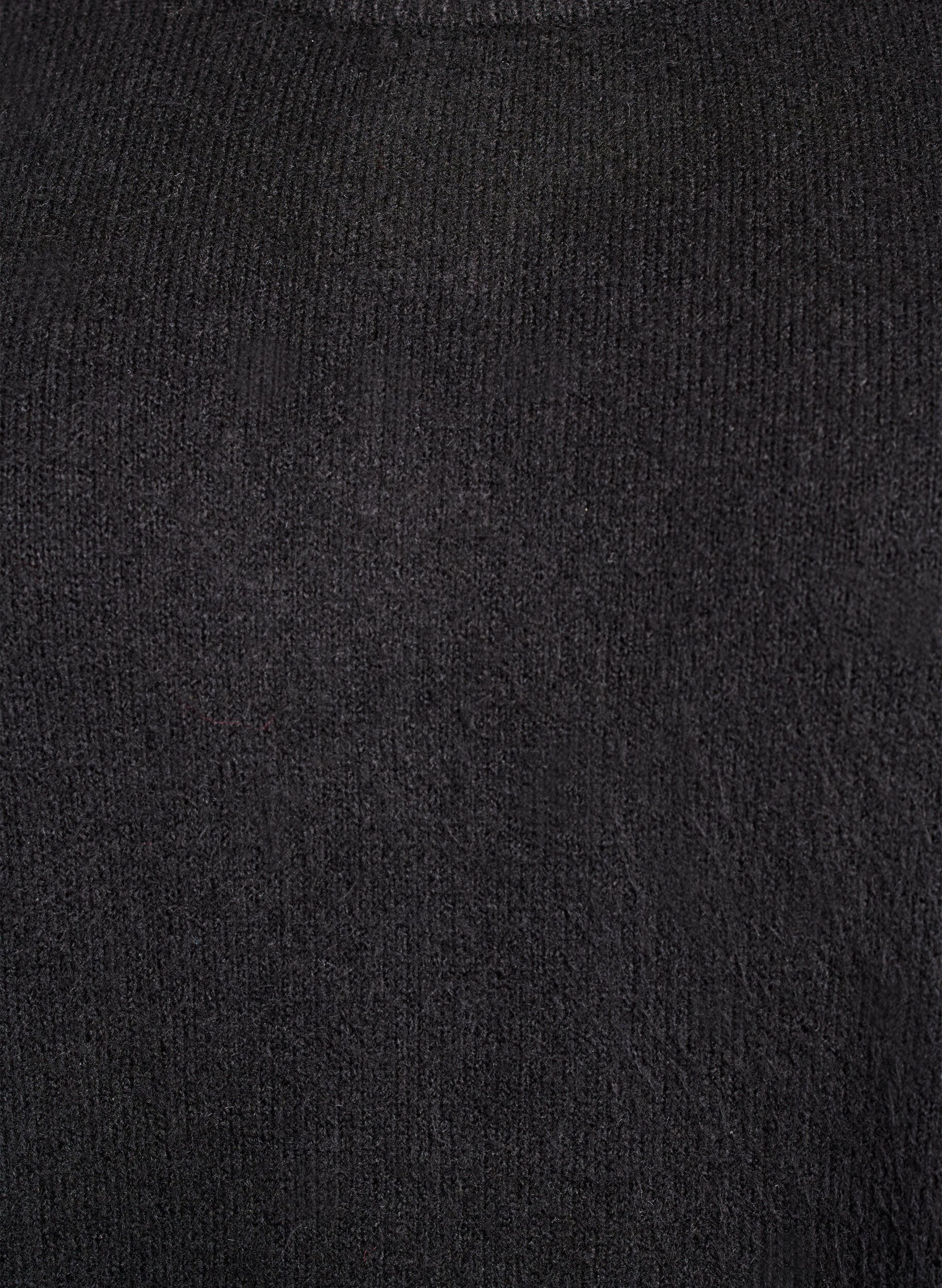 ZizziKorte gebreide jurk zonder mouwen, Zwart, Packshot image number 2