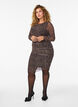 Korte jurk van mesh met luipaardprint, Bruin, Model image number 1