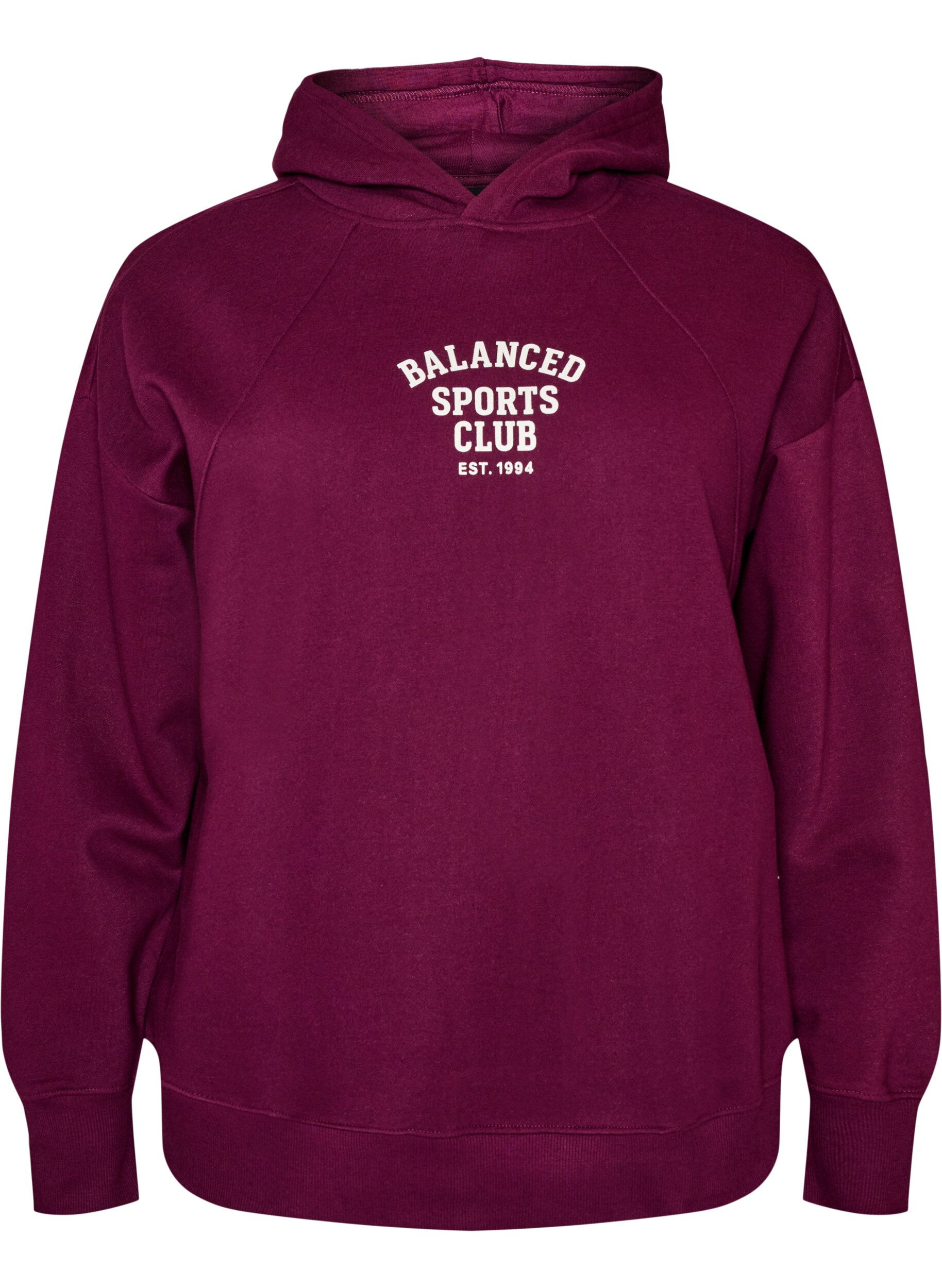 Hoodie met borstprint