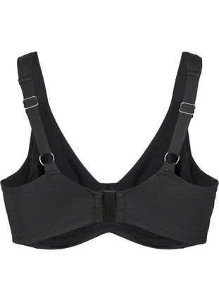 ZizziVolledig dekkende bikinitop met beugel, Black, Packshot image number 1