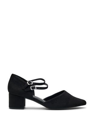 ZizziWide fit - Pumps met dubbele banden, Zwart, Packshot image number 0