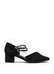 Wide fit - Pumps met dubbele banden, Zwart, Packshot image number 0