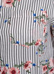Shirt met bloemenprint en smalle strepen, Zwart, Packshot image number 3