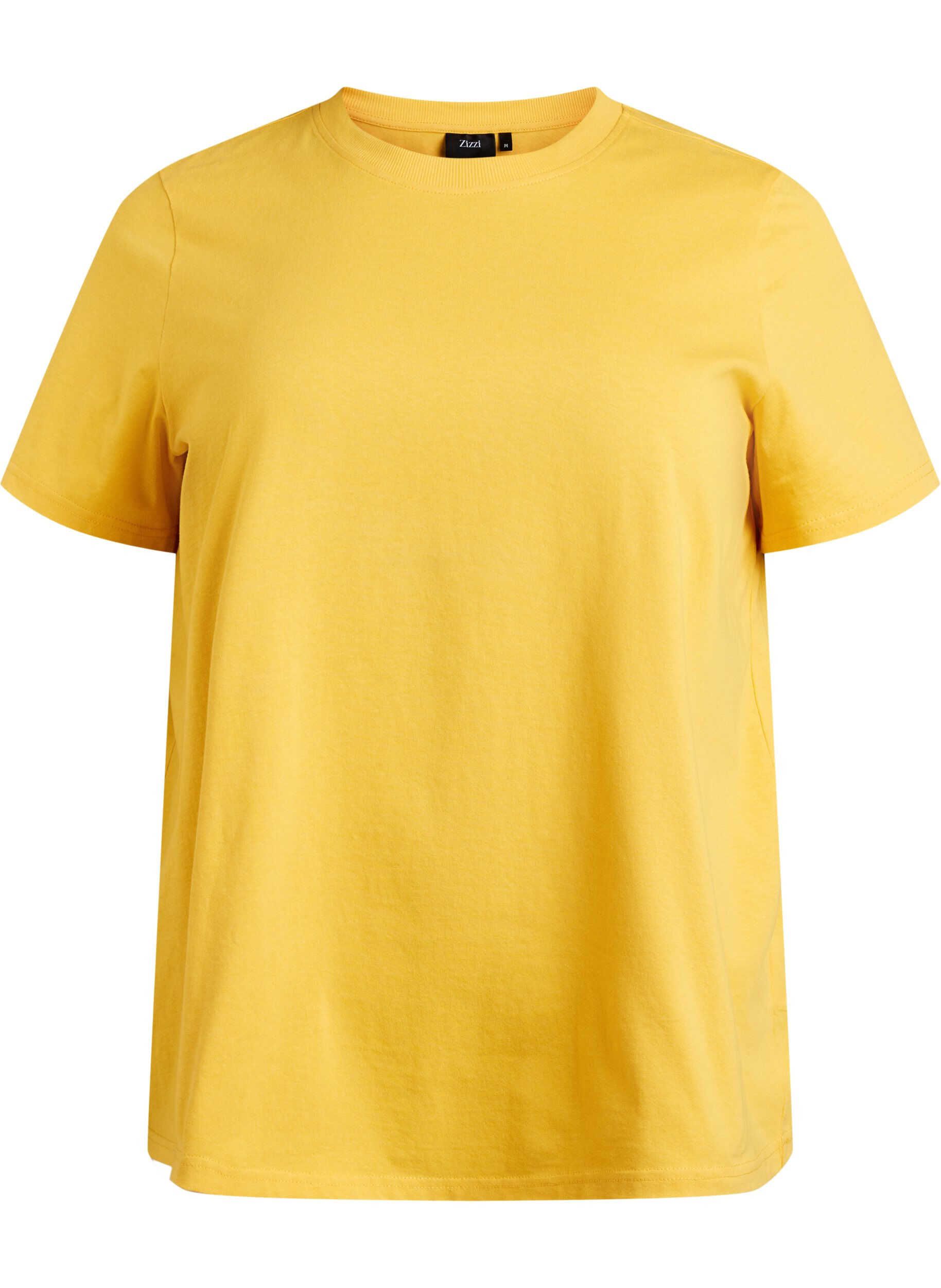 Basic katoenen T-shirt met ronde hals