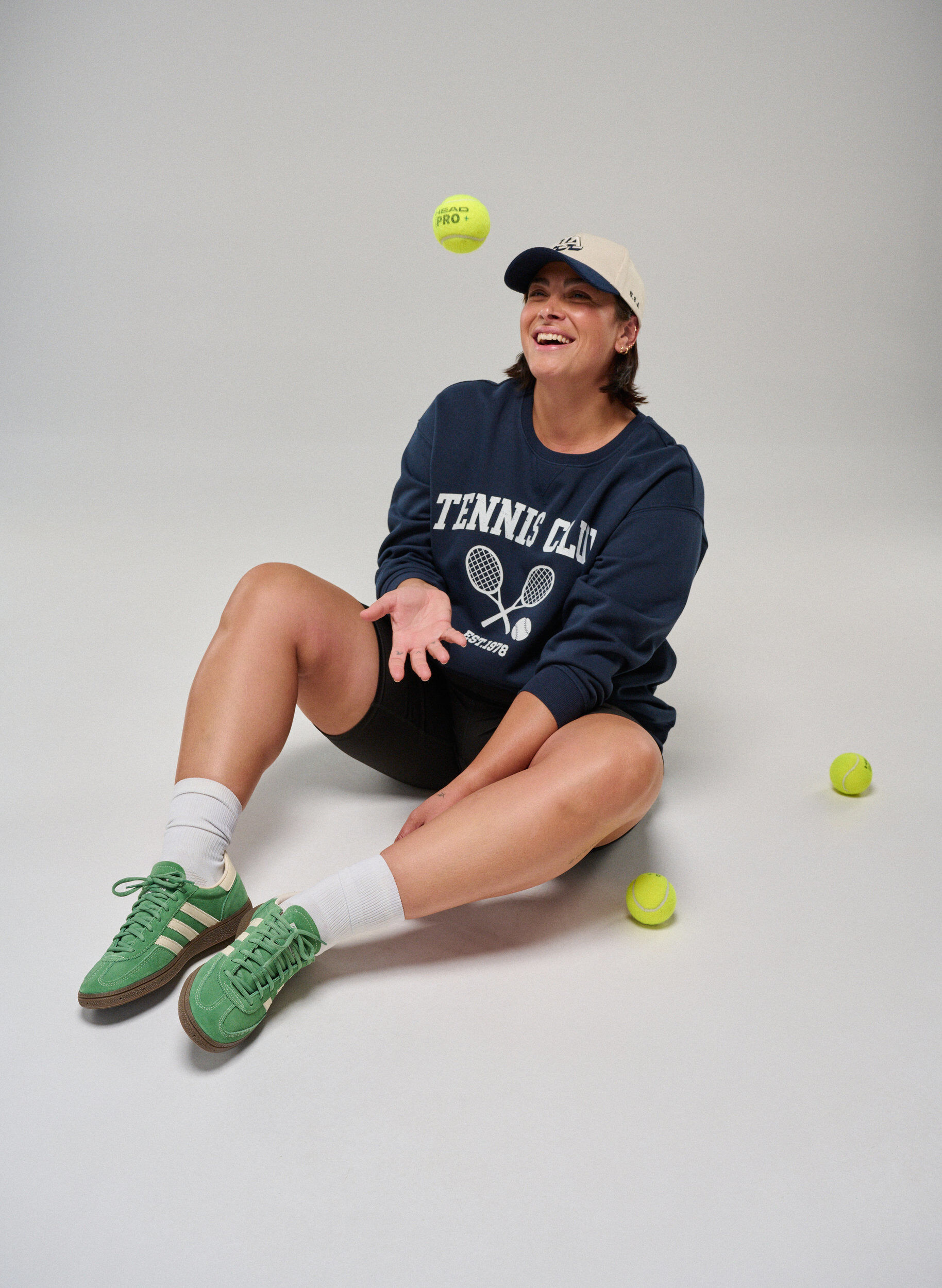 ZizziSportief sweatshirt met print, Blauw, Image image number 0