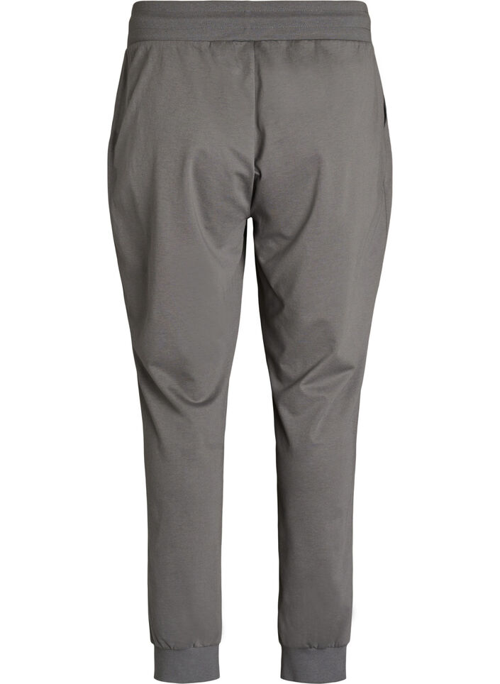 Losse trainingsbroek met zakken, Grijs, Packshot image number 1