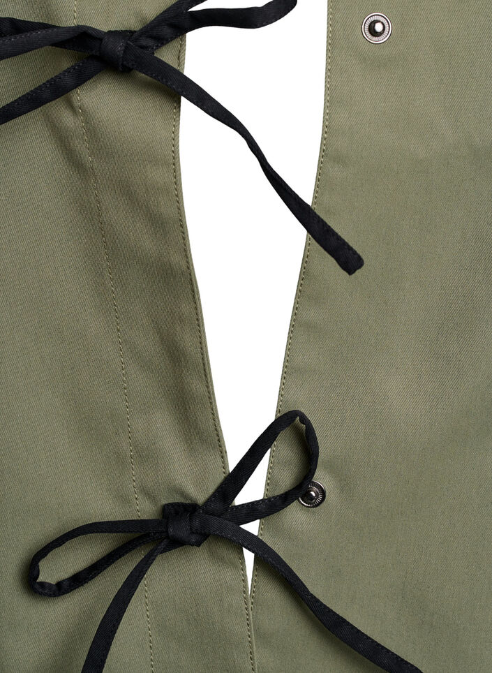 Voorjaarsjack met strikdetails, Deep Lichen Green, Packshot