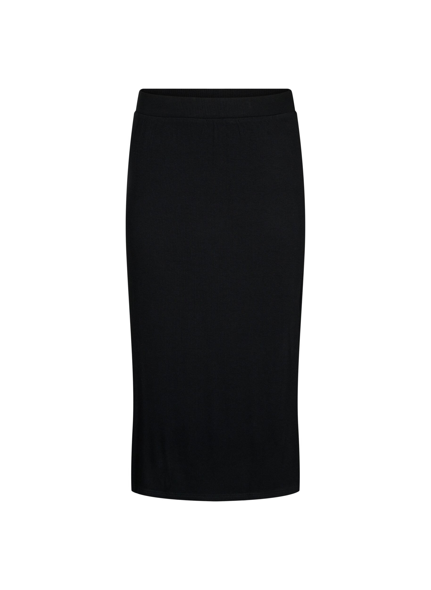 Viscose midirok met slanke pasvorm