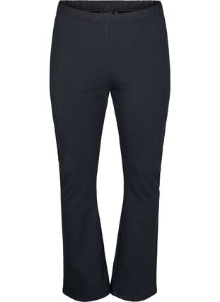 ZizziFlared jerseybroek, Black, Packshot image number 0
