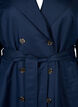 Korte trenchcoat met riem, Blauw, Packshot image number 2