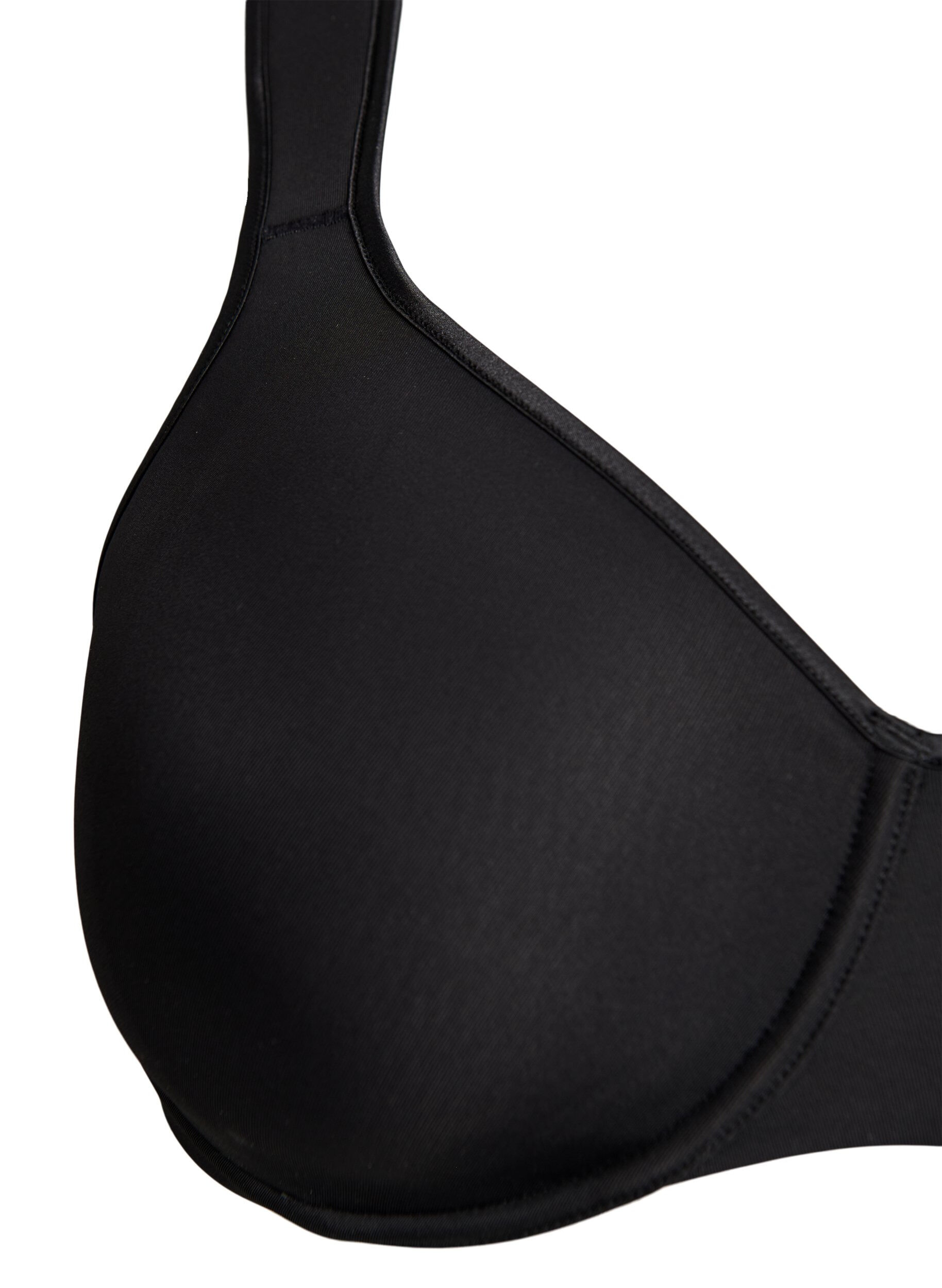 ZizziMinimizer-bh met gewatteerde bandjes, Zwart, Packshot image number 2