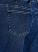 Kiana jeans met een straight-fit en hoge taille, Blauw, Packshot image number 3