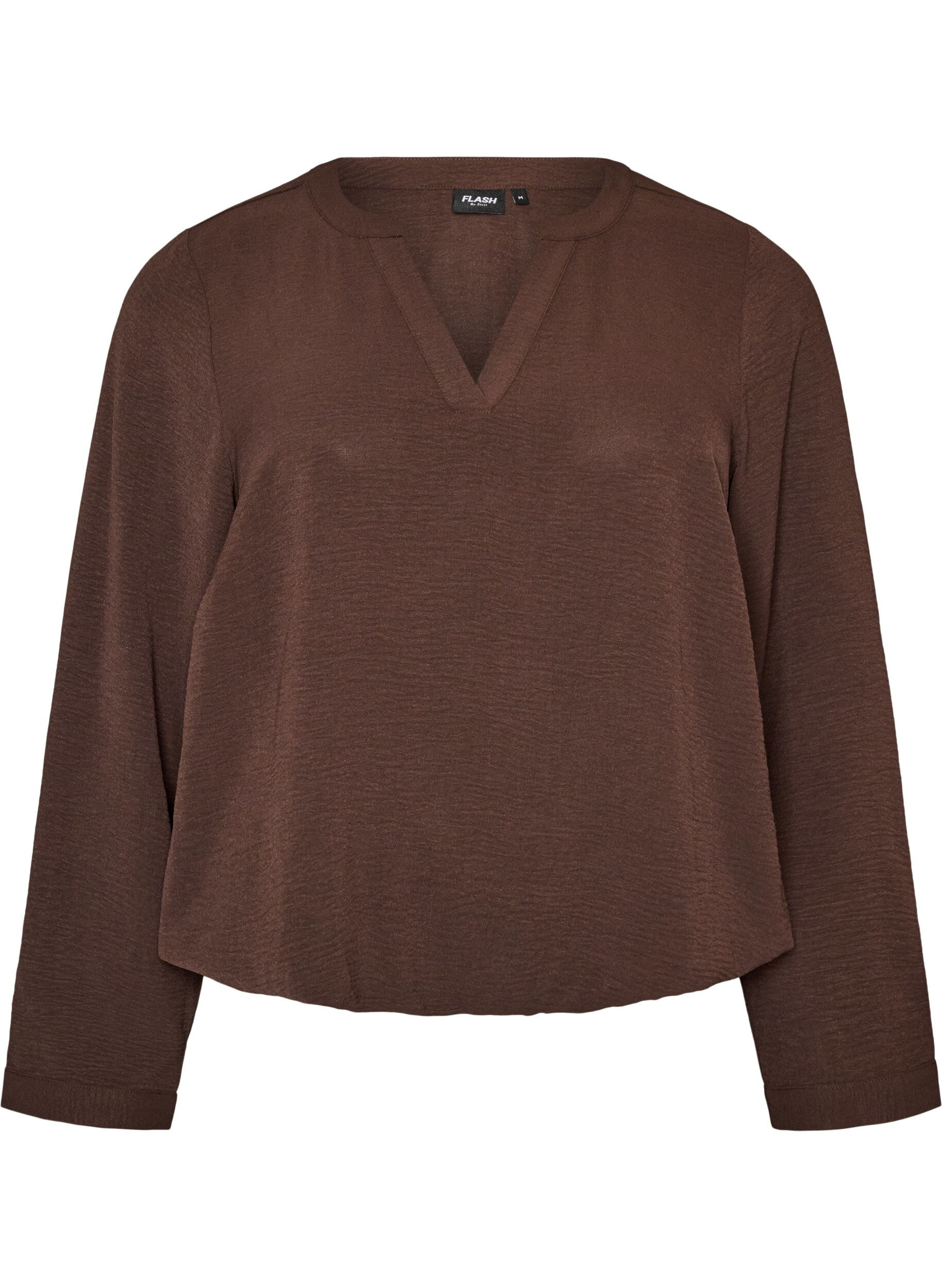 FLASH - Blouse met ballonsilhouet en V-hals