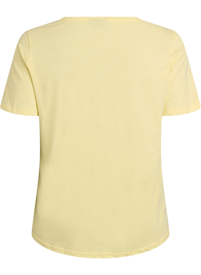 T-shirt imprim&eacute;, Jaune, Packshot image number 1