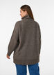 Losse gebreide trui met coltrui, Bruin, Model image number 2
