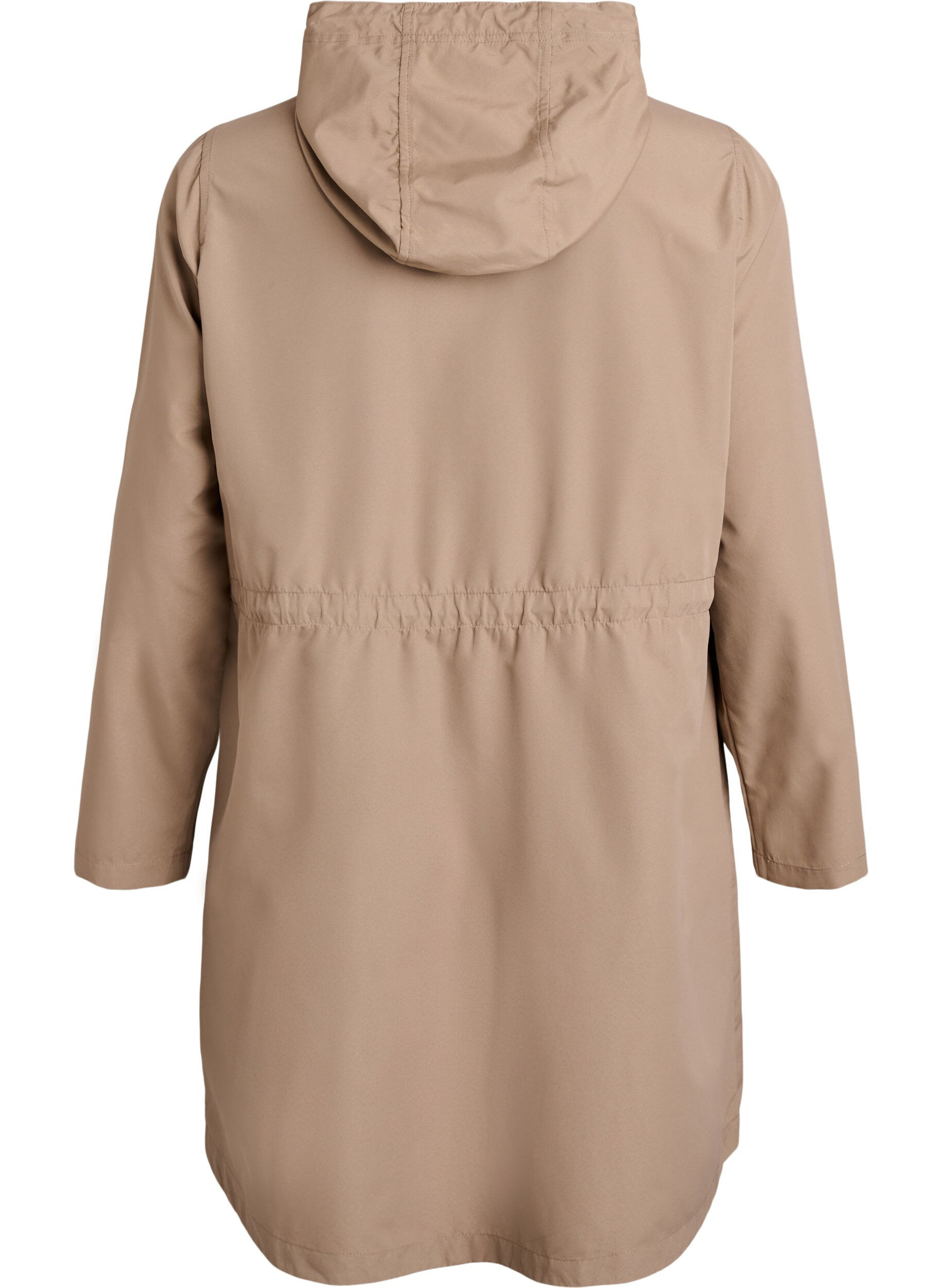 ZizziFLASH - Lichtgewicht parka met een capuchon, Bruin, Packshot image number 1