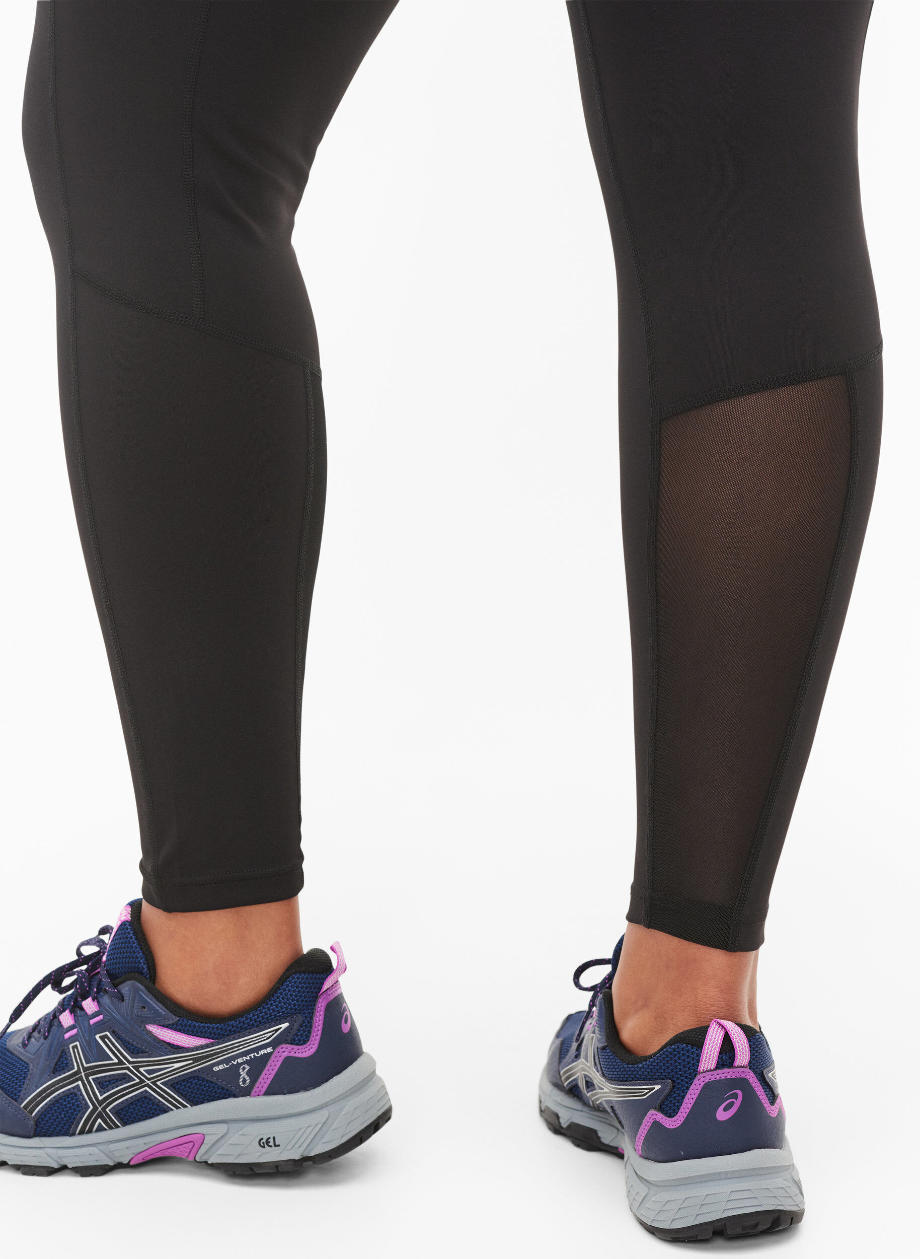 ZizziCORE, POCKET TIGHTS - Sport legging met mesh, Black, Model image number 2