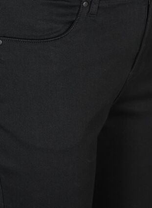 ZizziAmy capri jeans met hoge taille en super strakke pasvorm, Black, Packshot image number 2