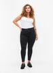 Cropped Amy jeans met rits, Grijs, Model image number 1