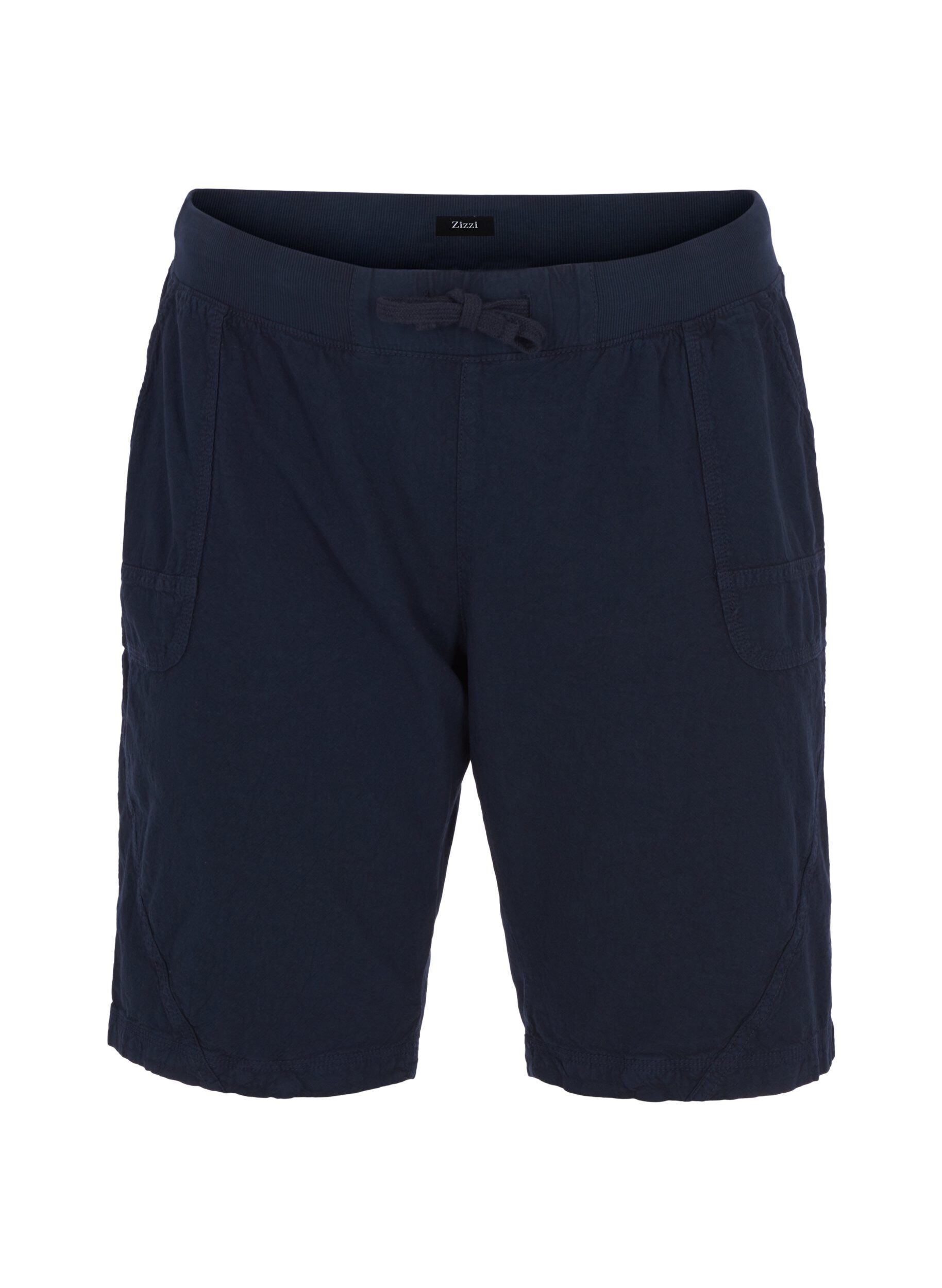 Losse katoenen short met zakken
