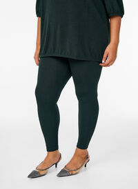 Glitterpatroon leggings, Groen Glitterpatroon leggings, Groen, Model