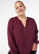 FLASH - Streepjes overhemdblouse, Rood, Model image number 3