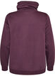 Sweatshirt met hoge kraag en zakken, Paars, Packshot image number 1