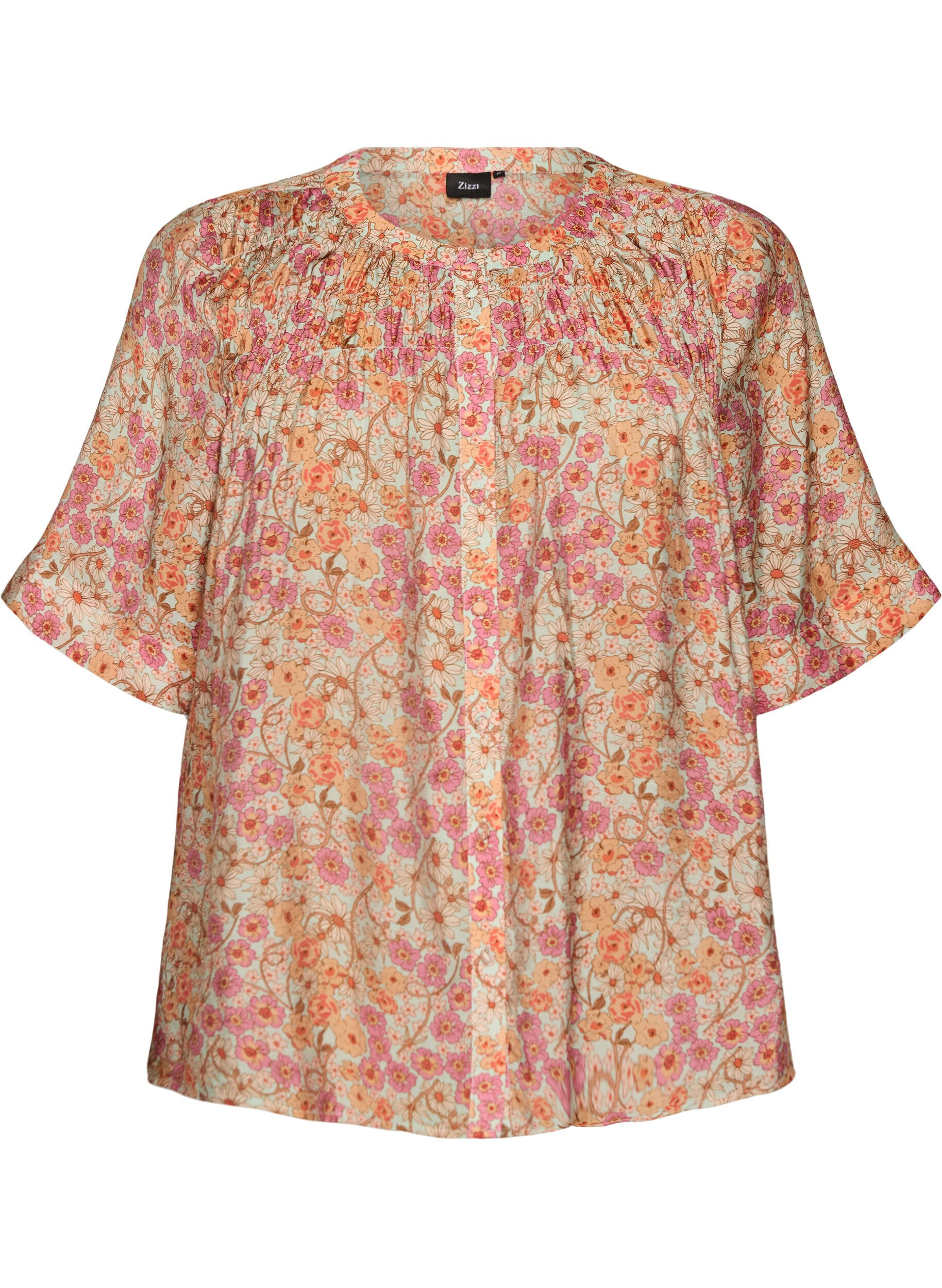 Blouse met bloemenprint van viscose