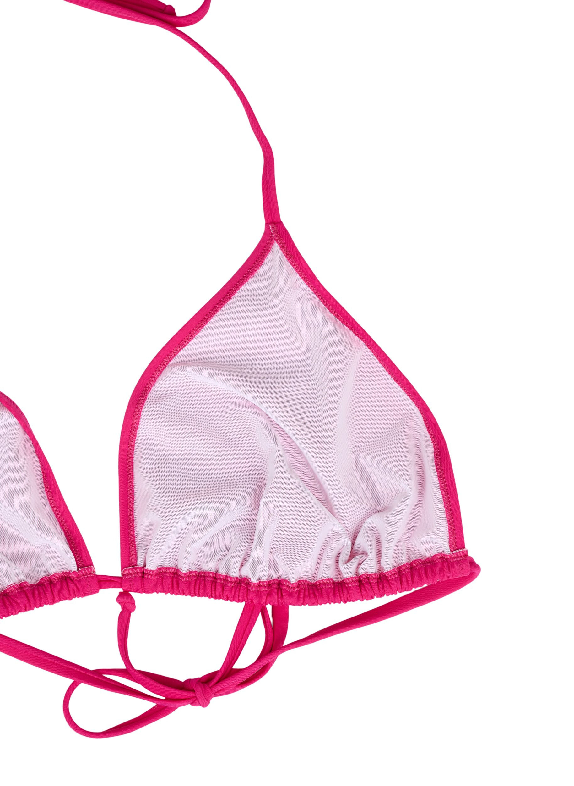 ZizziEffen triangel bikinitopje, Roze, Packshot image number 3