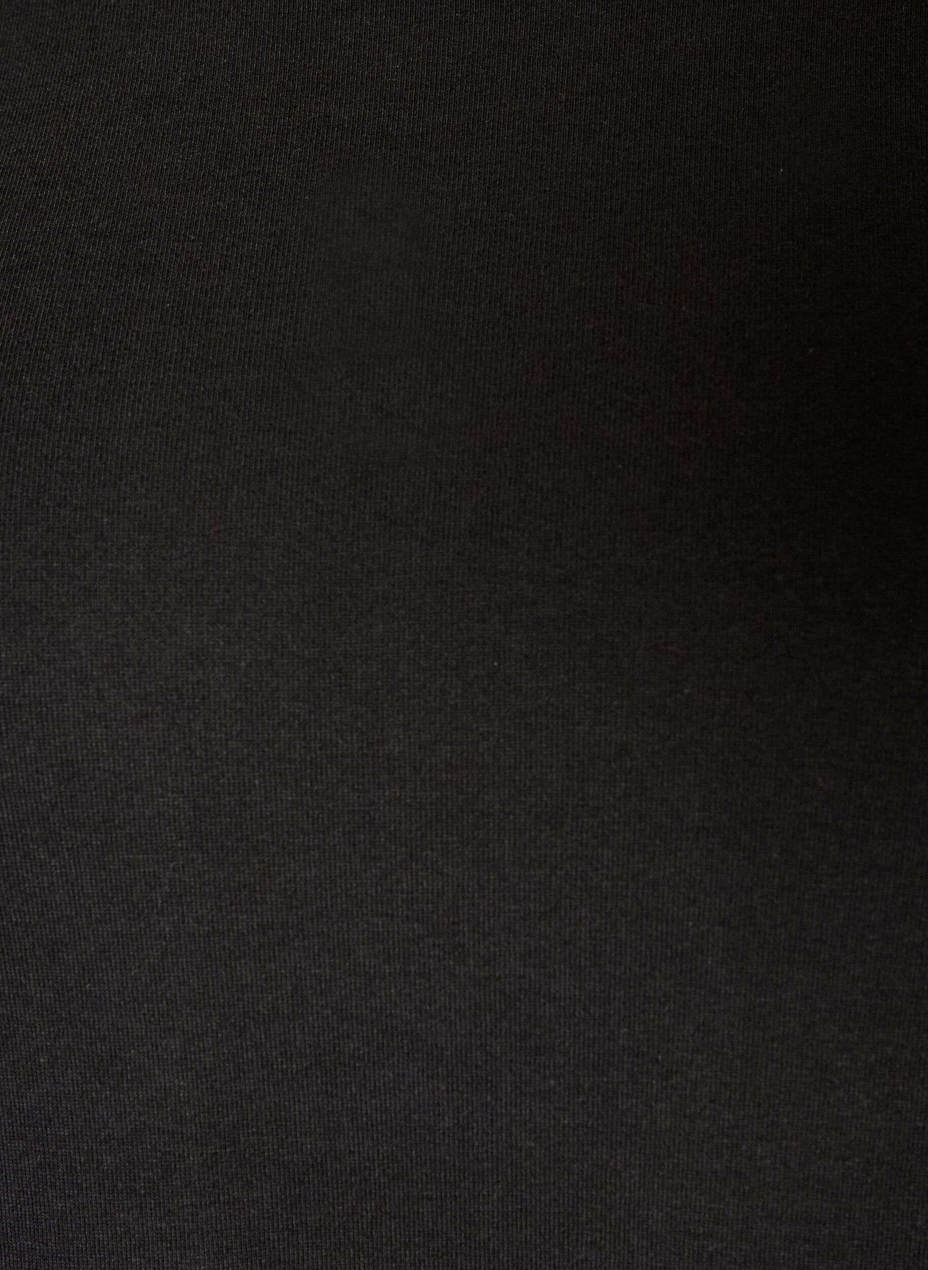 ZizziBasic T-shirt met lange mouwen en ronde hals, Zwart, Packshot image number 2
