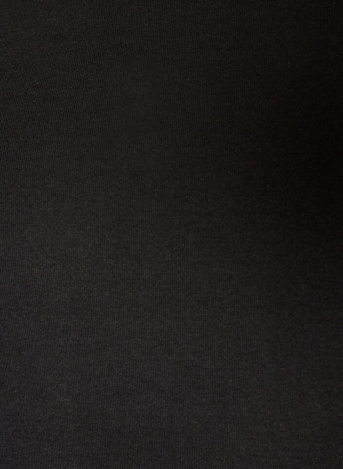 Basic T-shirt met lange mouwen en ronde hals, Zwart, Packshot image number 2