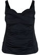 Tankini met drapering, Zwart, Packshot image number 0