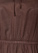 Katoenen blouse met strik en elastische taille, Bruin, Packshot image number 2