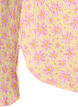 Korte jurk met een gekreukte textuur en korte mouwen, Geel, Packshot image number 3