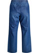 Straight-fit jeans met rhinestones en een hoge taille, Blauw, Packshot image number 1