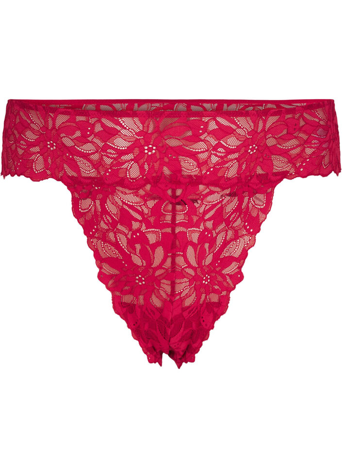 Kantstring met een normale taille, Rhythmic Red, Packshot