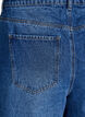 High-waisted denim shorts, Blauw, Packshot image number 3